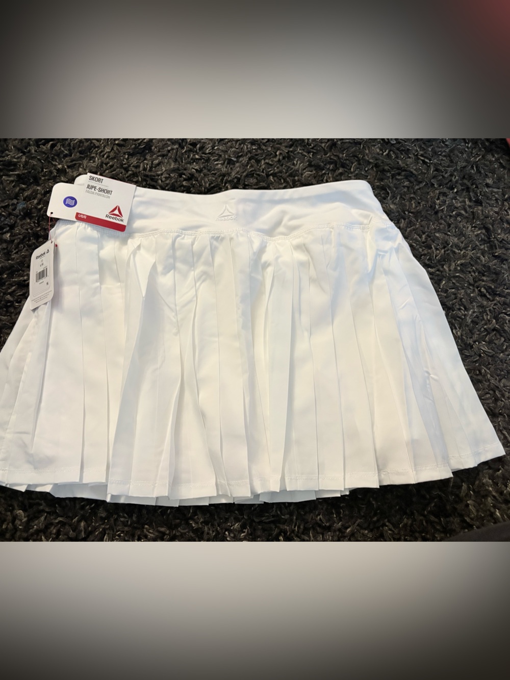 Reebok White Pleated Athletic Skirt